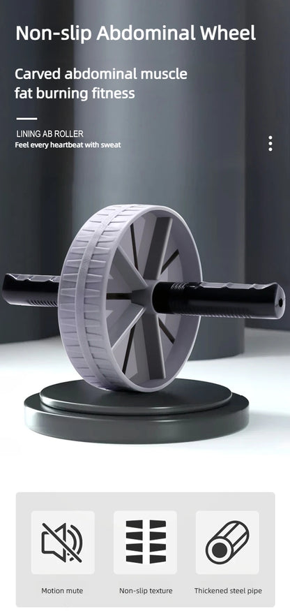Rueda Abdominal Ab Wheel Antideslizante para Entrenar Abdomen