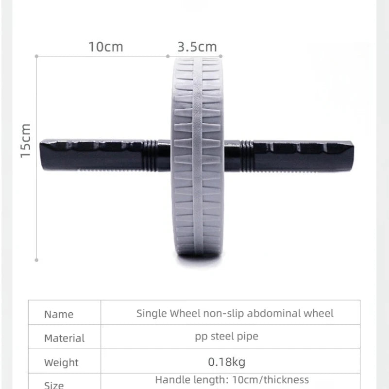 Rueda Abdominal Ab Wheel Antideslizante para Entrenar Abdomen